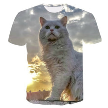 Load image into Gallery viewer, off white cat Print t shirt Women tshirt
