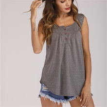 Load image into Gallery viewer, casual sleeveless women shirt clothing