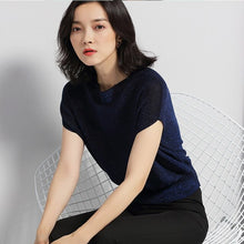 Load image into Gallery viewer, Casual Short Sleeves T-Shirt Breathable Elasticity O-Neck