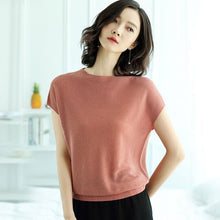 Load image into Gallery viewer, Casual Short Sleeves T-Shirt Breathable Elasticity O-Neck